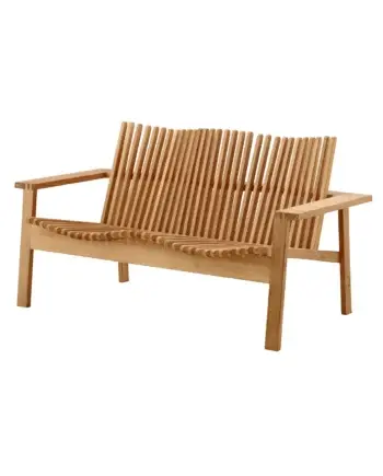 Cane-Line Amaze Teak Sofa til 2 - Elegant Udendørs Møbel