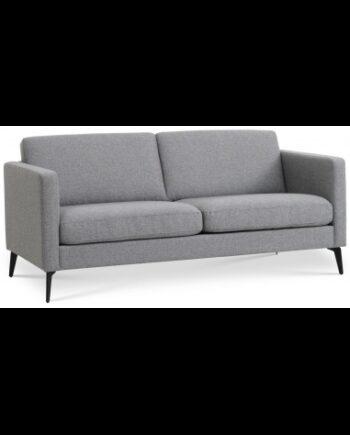 Moderne 2-Personers Sofa i Sort og Lysegrå – Elegant Design