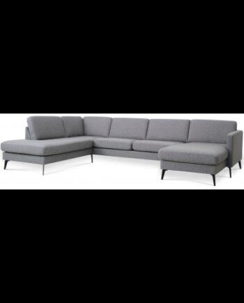 Moderne Venstrevendt U-sofa i Lysegrå – Stilfuld Elegance