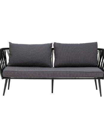Elegant Pavone Havemøbelsofa i Sort fra Bloomingville