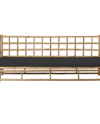 Elegant Sort Mandisa Sofa med Hynde – Fragtfri Levering
