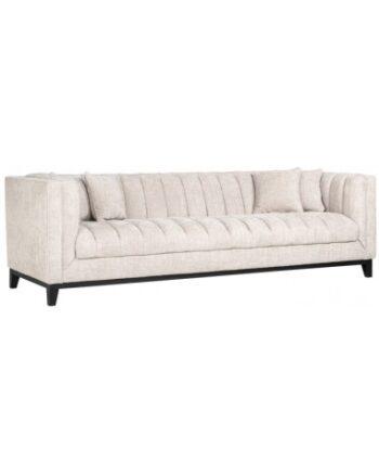 Beauchamp Sofa i Sort Polyester – Elegant Hjemmepynt