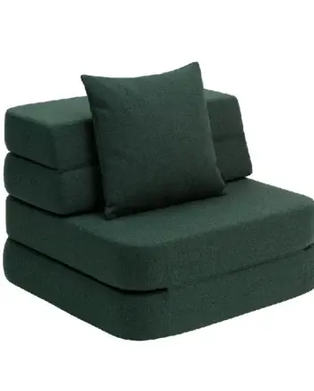 Klipklap Fold Sofa Single – Multifunktionel i Dyb Grøn
