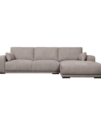 Elegant Sort California Sofa med Højre Chaiselong
