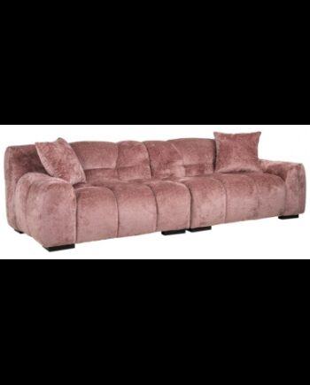 Lyserød Chenille 3-personers Sofa – Uovertruffen Tilbud!