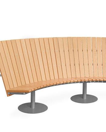 Cirkum Buet Sofa med Høj Ryg – Elegant Grå Design Tilbud