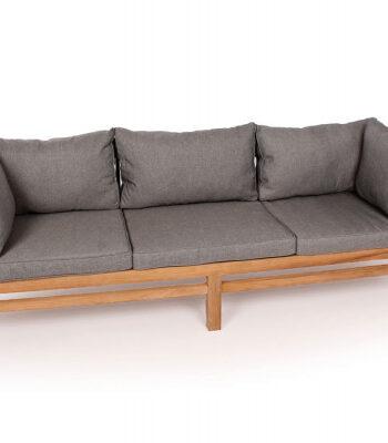 Elegant 2-personers Grå Teak Sofa - Ideel til Stuen