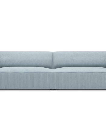 Elegant Sort Sofa med Blå Corduroy – Micadoni Ruby Tilbud