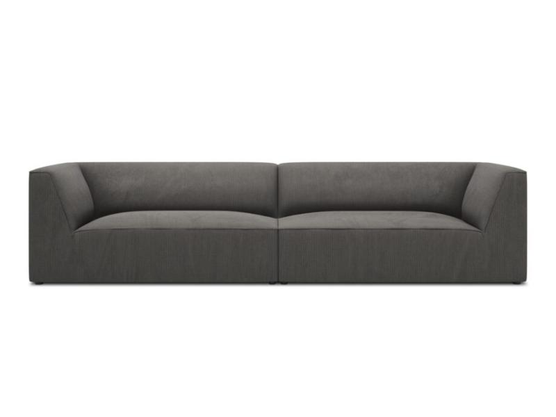 Micadoni Ruby Sofa i Antracitgrå Corduroy – Fantastisk Tilbud!