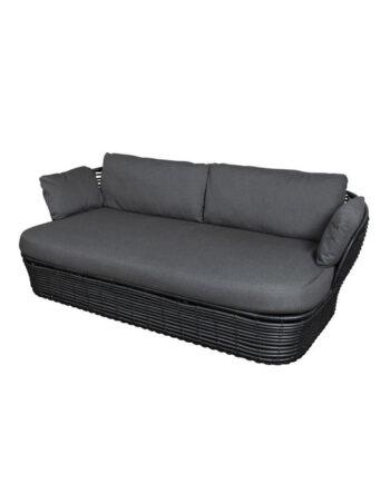 Cane-line Basket Sofa i Grafit – Elegant Udemøbel til Haven