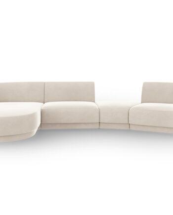 Elegant Venstrevendt Modulsofa "Miley" i Velvet - Tilbud!