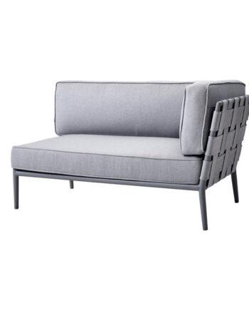 Cane-line Conic 2-personers Sofa - Venstre Modul, Lys Grå
