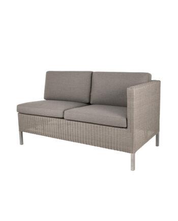 Cane-line 2-personers Lounge Sofa – Venstre Modul Taupe 153