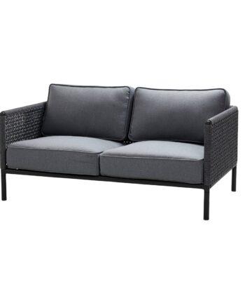 Cane-line Encore 2-personers Sofa i Elegant Lava Grå