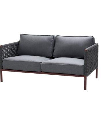 Cane-line Encore 2-personers Sofa – Elegant Uderum i Bordeaux