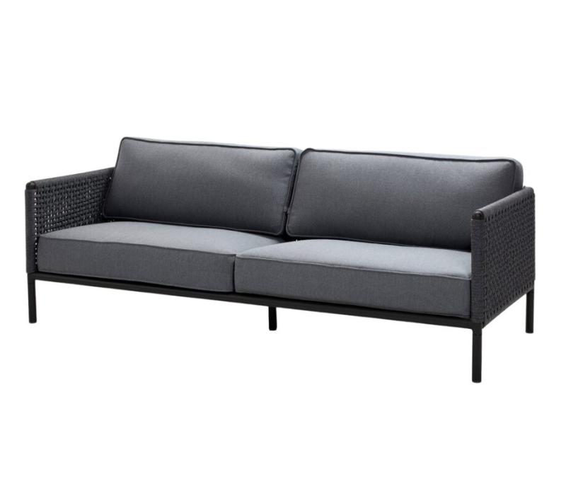 Cane-line Encore Sofa til Uderum – Elegant i Lava Grå