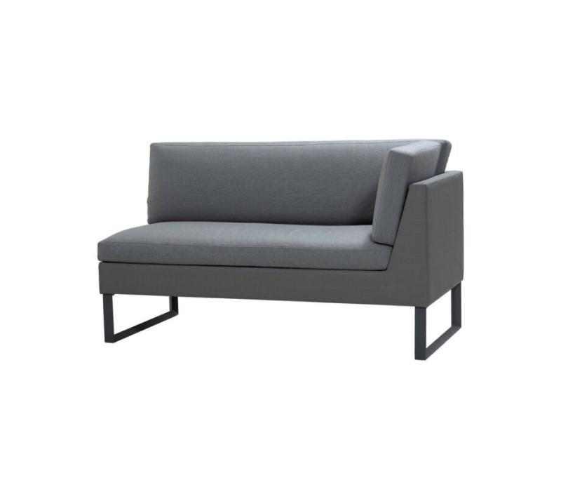 Cane-line Flex Pers Sofa Venstre Modul – Grå til Uderum