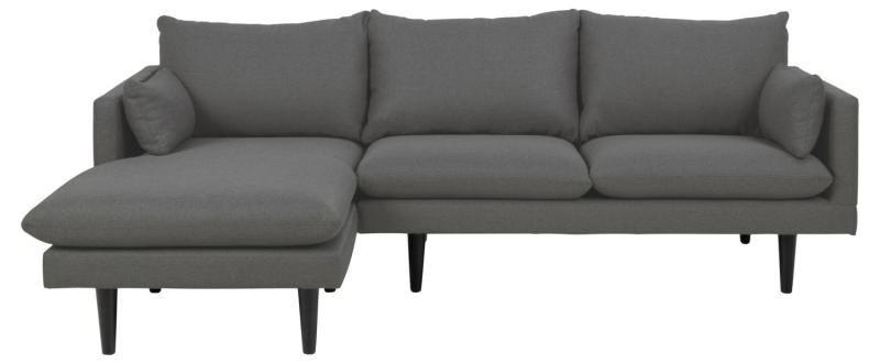 Sofakoncept Cozy Pers Sofa med Chaiselong – Mørkegrå Tilbud