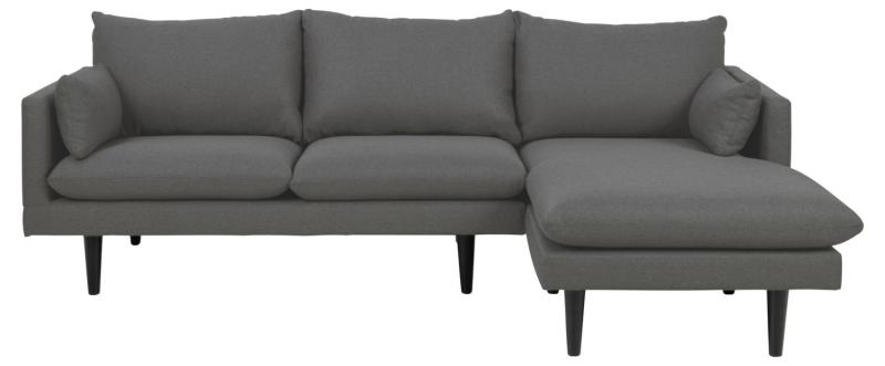 Sofakoncept Cozy Pers Sofa med Chaiselong – Mørkegrå Elegance