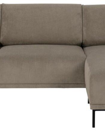 Noora Pers Sofa med Højre Chaiselong - Beige Elegance