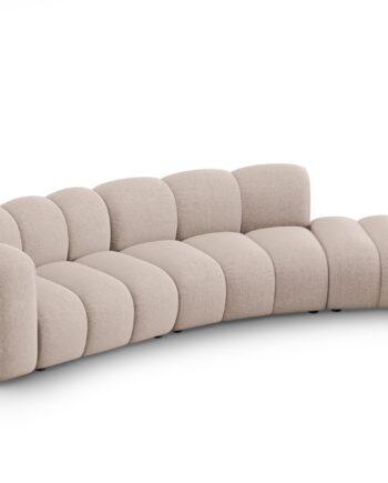 Beige Micadoni Lupin Modul Sofa – Højre Sæde Tilbud!