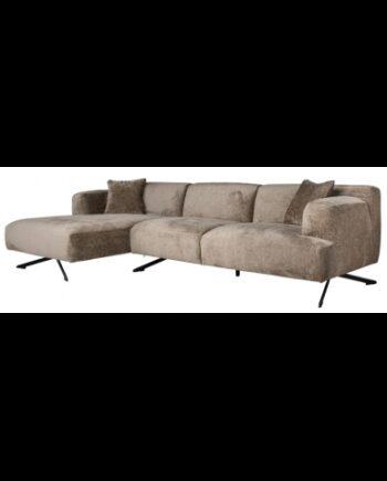 Elegant Taupe Chaiselong Sofa – Stilfuld Indretning til Stuen