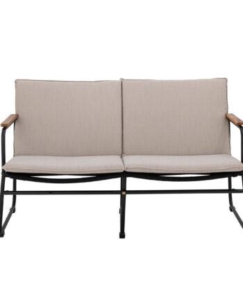 Elegant Sort Metal Sofa til Terrassen – Bloomingville