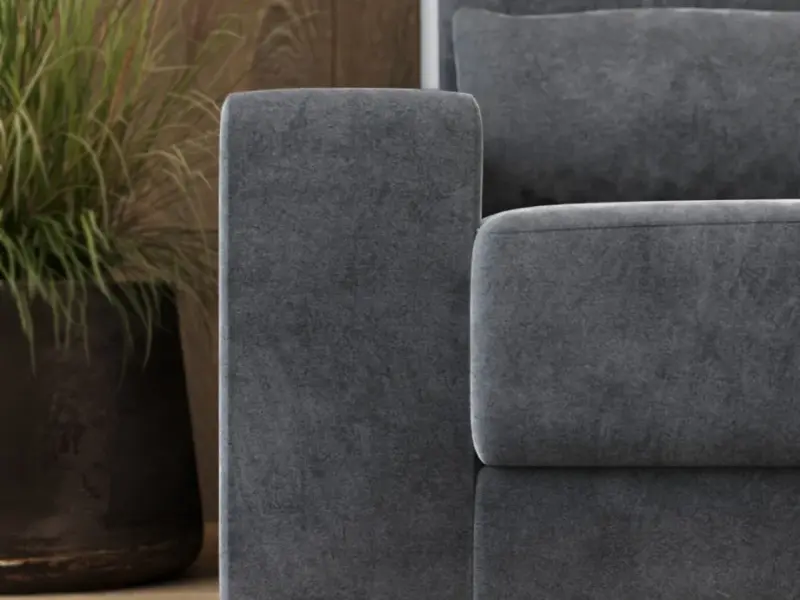 Antracit Sofa til Pladsbesparende Skabsseng – Smart Design