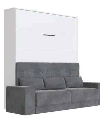 Antracit Sofa til Pladsbesparende Skabsseng - Smart Design
