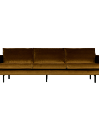 Honninggul Rodeo Velour Sofa – Uimodståeligt Tilbud!