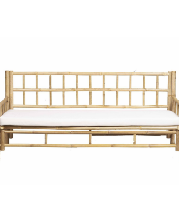 Elegant Bambus Sofa med Hynde – Hurtig Levering!