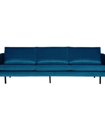 Blå Velour Rodeo Pers Sofa – BePureHome Udsalg!