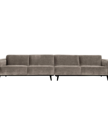Elegant Grå Sofa til 4 Personer – Stilfuld Komfort!