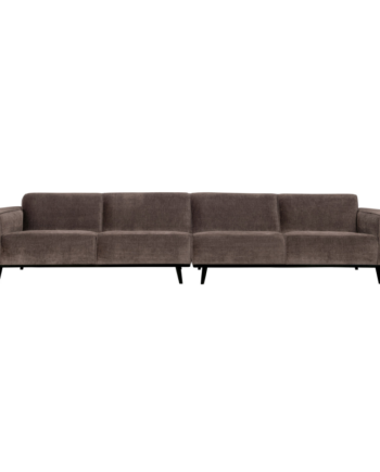 Brun 4-personers sofa i taupe – Designklassiker til stuen
