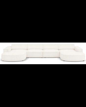 Jodie U-sofa i Sort og Beige – Elegant Komforttilbud!