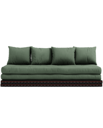 Chico Sofa Madras 80x200 i Olivengrøn - Elegant & Multifunktionel