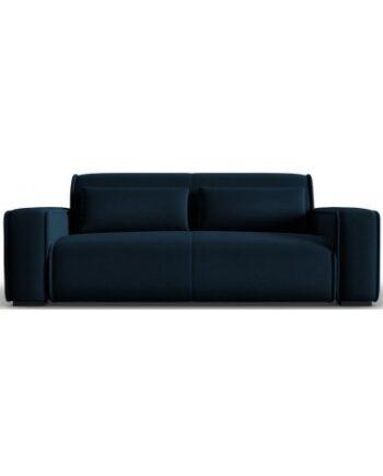 Lina 3-personers Sofa i Blå Velour – Moderne Tilbud!