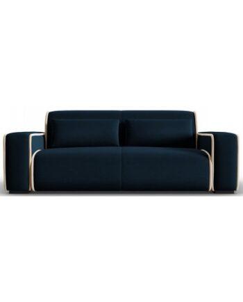Lina 3-personers sofa i lys beige og blå – Fantastisk tilbud!