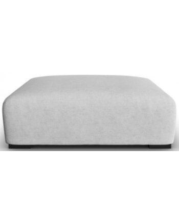 Elegant Sølvgrå Polyester Sofa Puf – Stilfuld Komfort