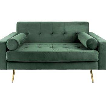 Embrace Velvet Loveseat - Mørkegrøn Elegance til Stuen