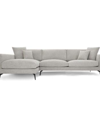 Elegant Sort Maggie Sofa med Venstre Chaiselong - Stilfuld Komfort