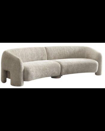 Elegant Buet Sofa i Beige – Stilfuld Indretning til Hjemmet