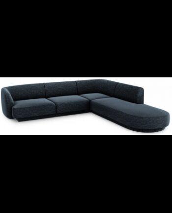 Moderne Blå Chenille Chaiselong Sofa til Dit Hjem