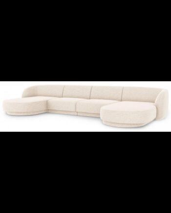 Moderne Miley U-sofa i lys beige – Stilfuld elegance!