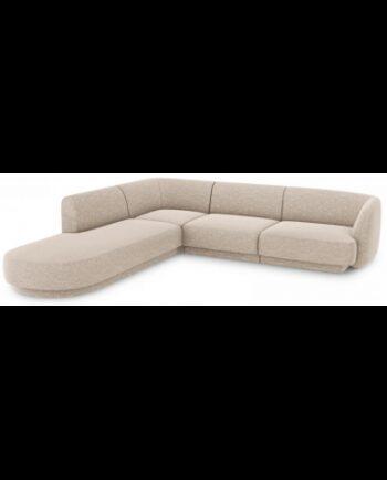 Miley Beige Chenille Chaiselong – Elegant Sofa til Dit Hjem
