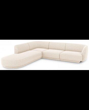 Miley Lys Beige Venstrevendt Chaiselong Sofa – Uovertruffen Tilbud!