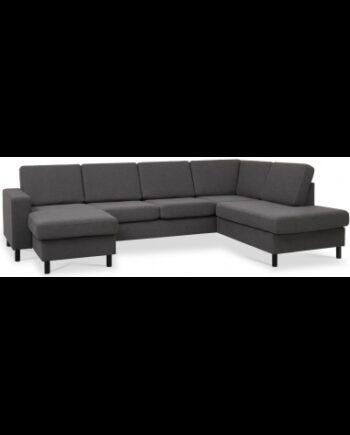 Moderne Antracit U-sofa – Stilfuld Komfort til Stuen