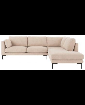 Rowico Corwin Højrevendt Chaiselong Sofa – Elegant Sort & Beige