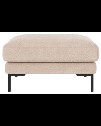 Rowico Corwin Puff – Elegant Sort og Beige Fodskammel
