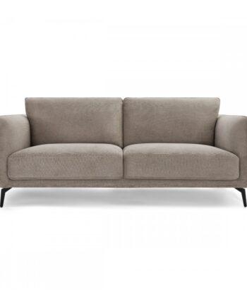 Elegant 2-personers sofa i camel brunt stof – Black Friday!